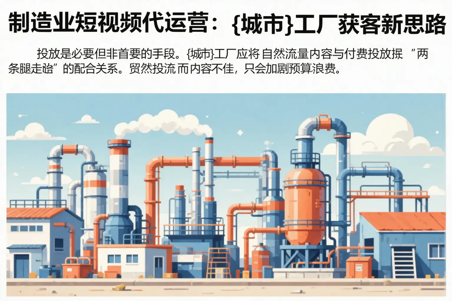 制造业短视频代运营：牡丹江工厂获客新思路