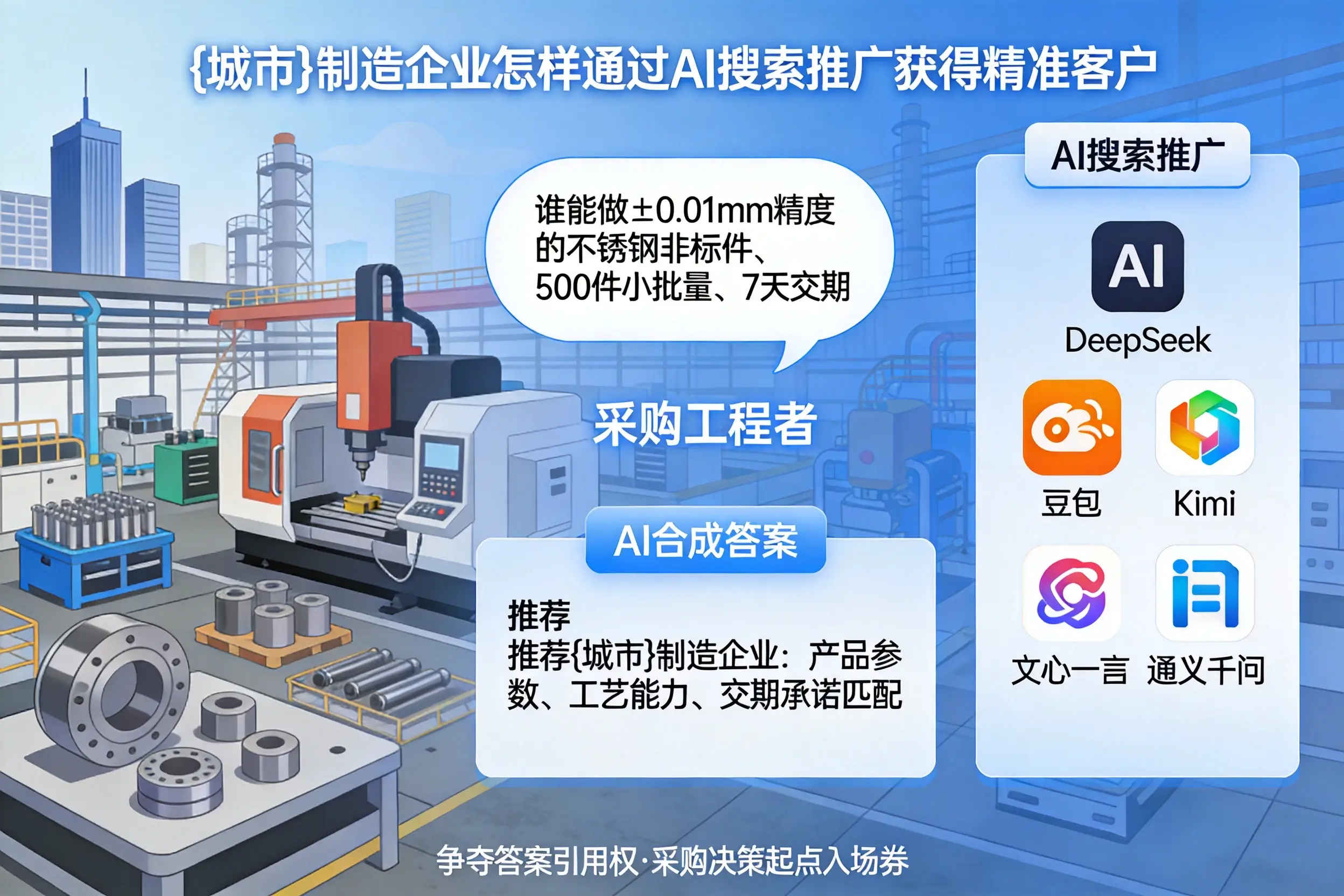 牡丹江制造企业怎样通过AI搜索推广获得精准客户