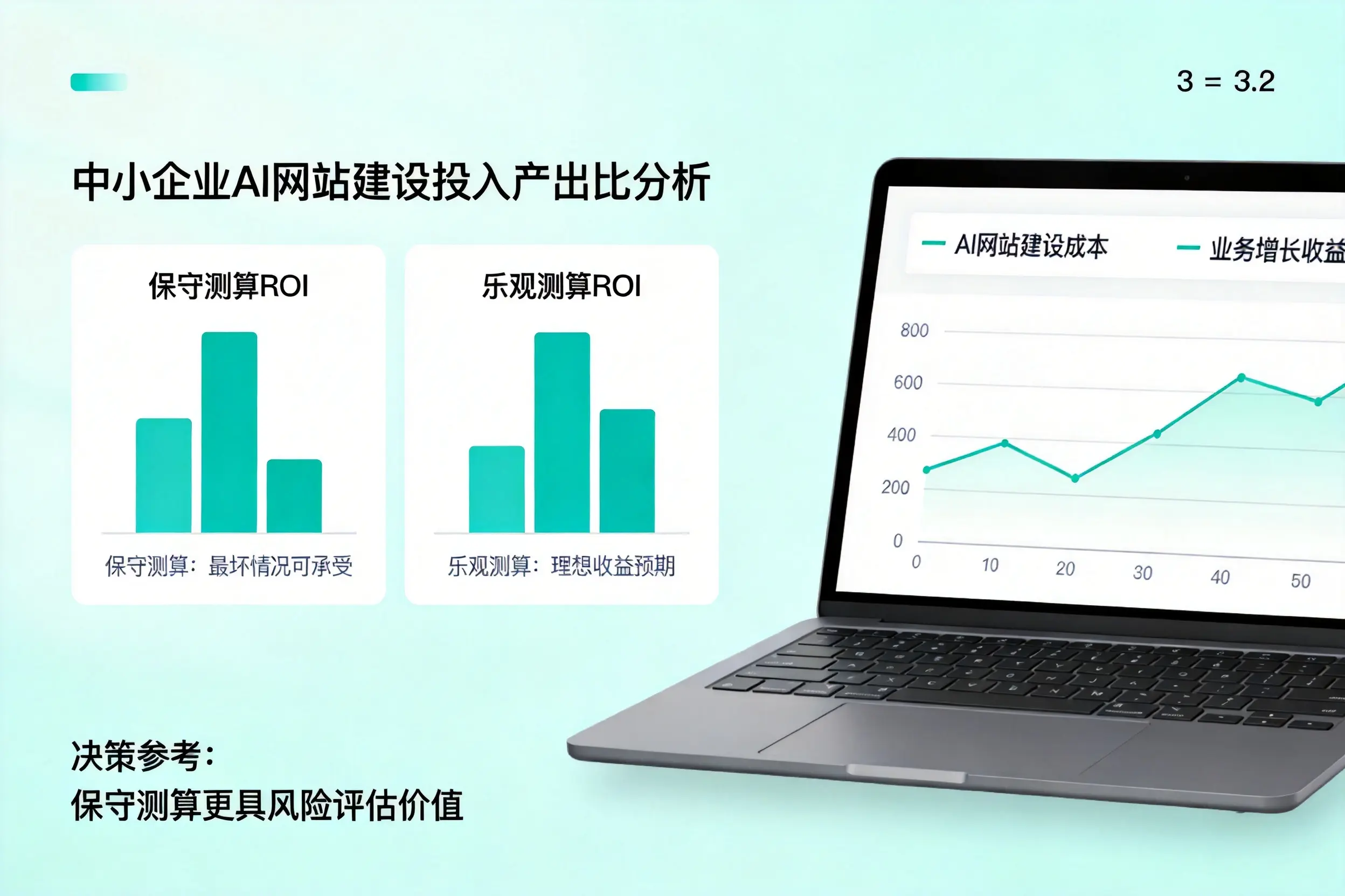 牡丹江中小企业AI网站建设投入产出比怎么算?先看这份分析
