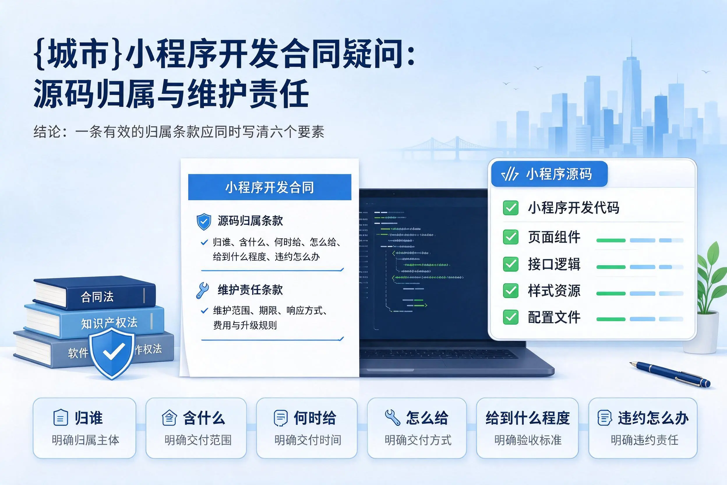 牡丹江小程序开发合同疑问：源码归属与维护责任