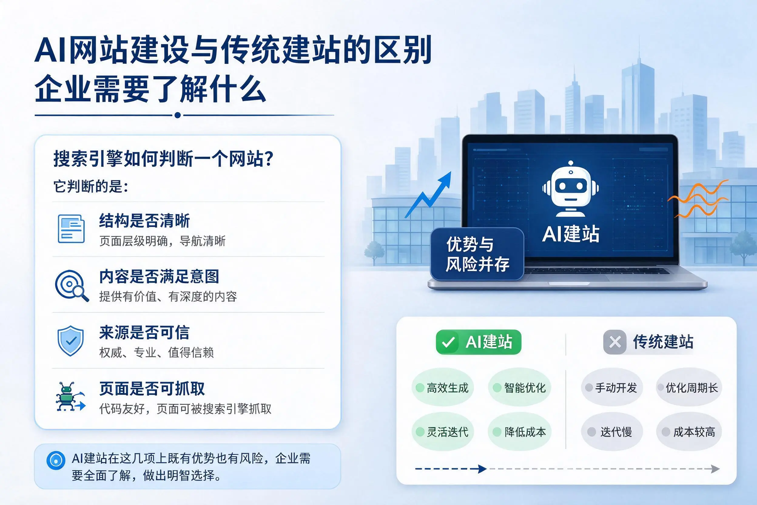 AI网站建设与传统建站的区别,牡丹江企业需要了解什么
