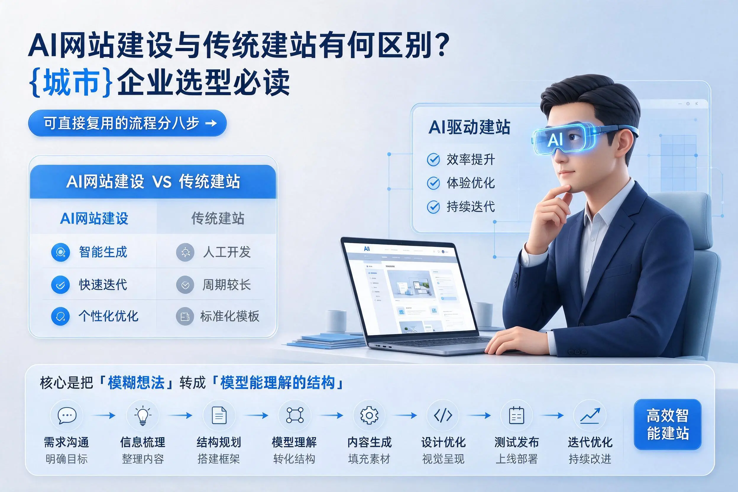 AI网站建设与传统建站有何区别？牡丹江企业选型必读