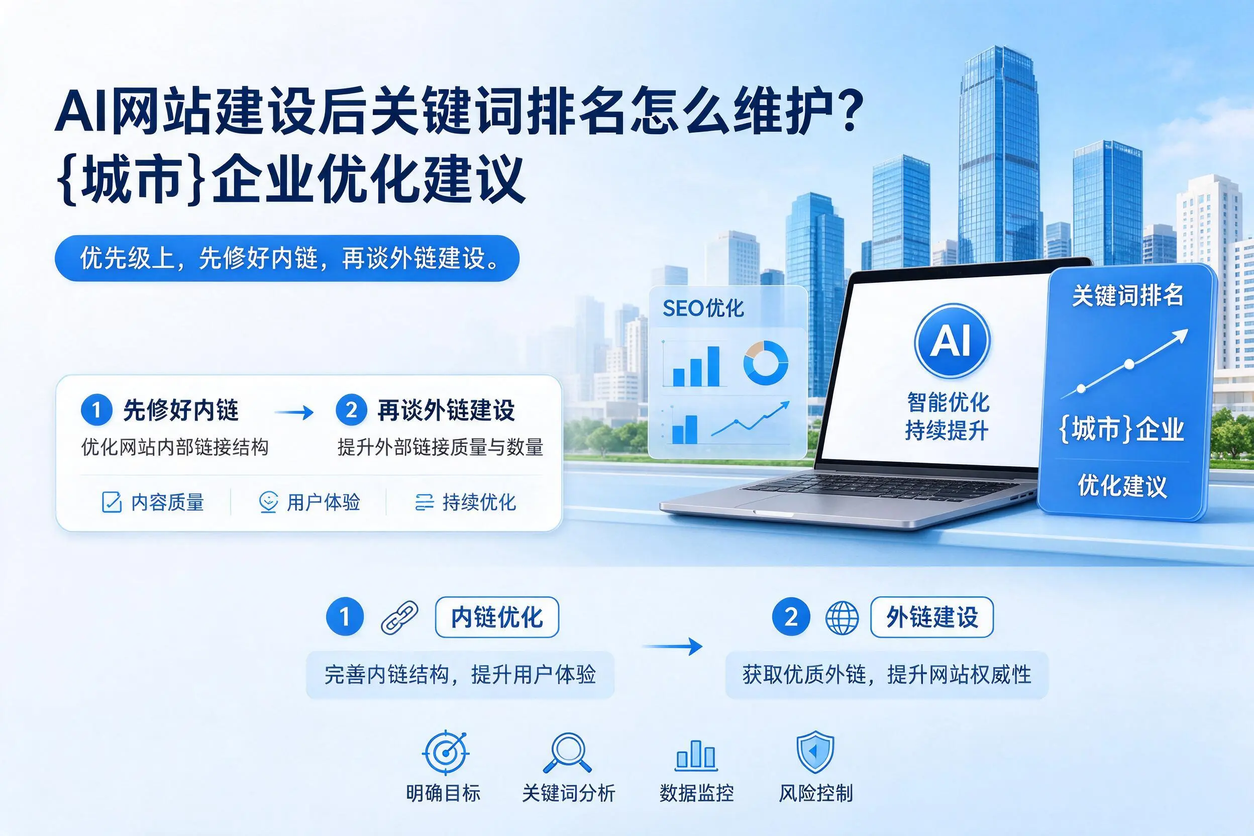 AI网站建设后关键词排名怎么维护?牡丹江企业优化建议