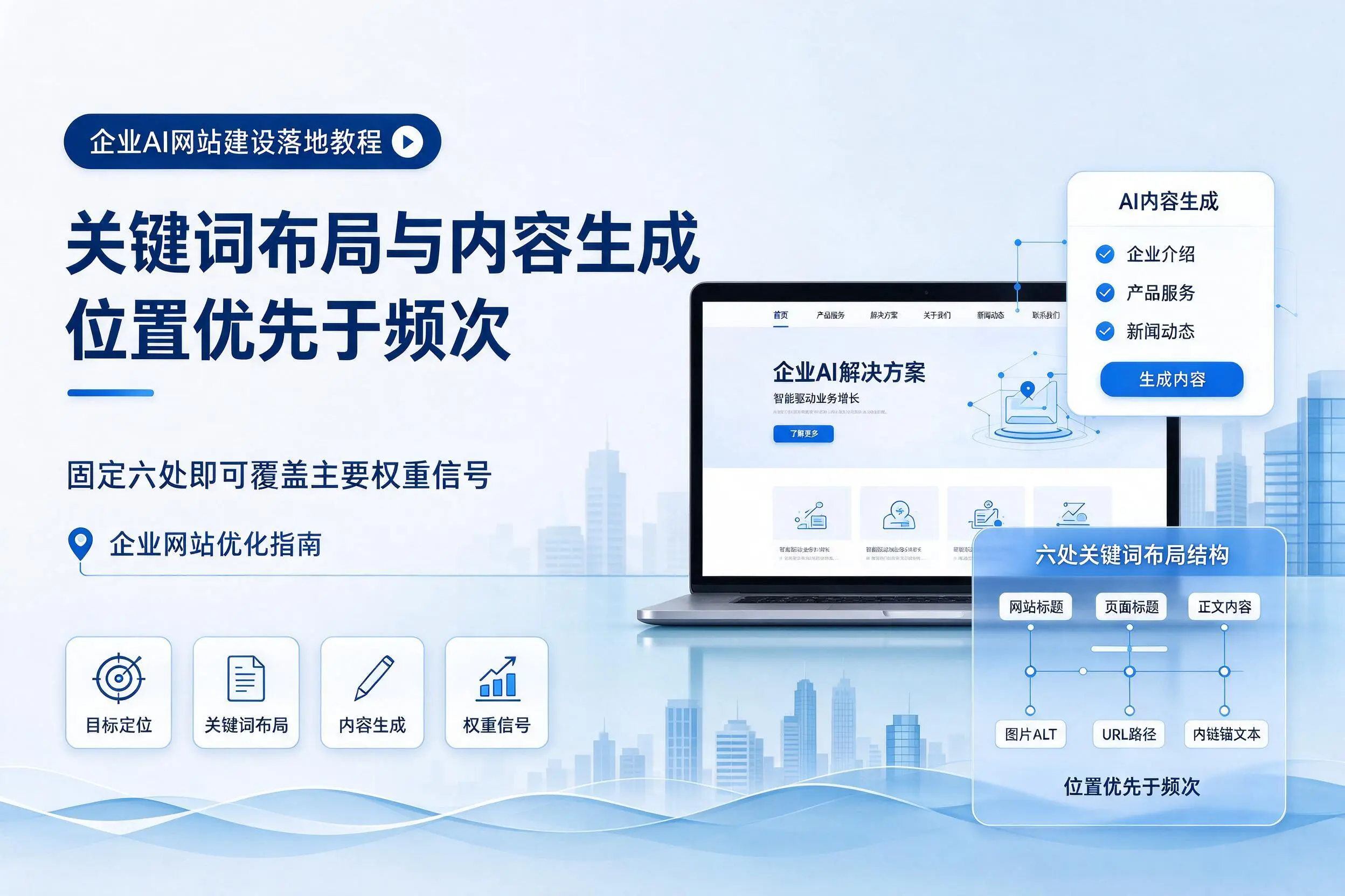 牡丹江企业AI网站建设落地教程:关键词布局与内容生成